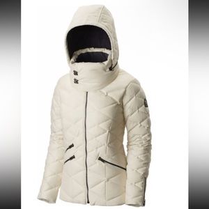 Sorel Women’s Pecaut Jacket Winter Wool Goose Down Puffer Coat Long Sleeve Cream